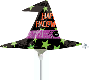 14" Halloween Witch Hat Air-Fill Mini Shape - Flat