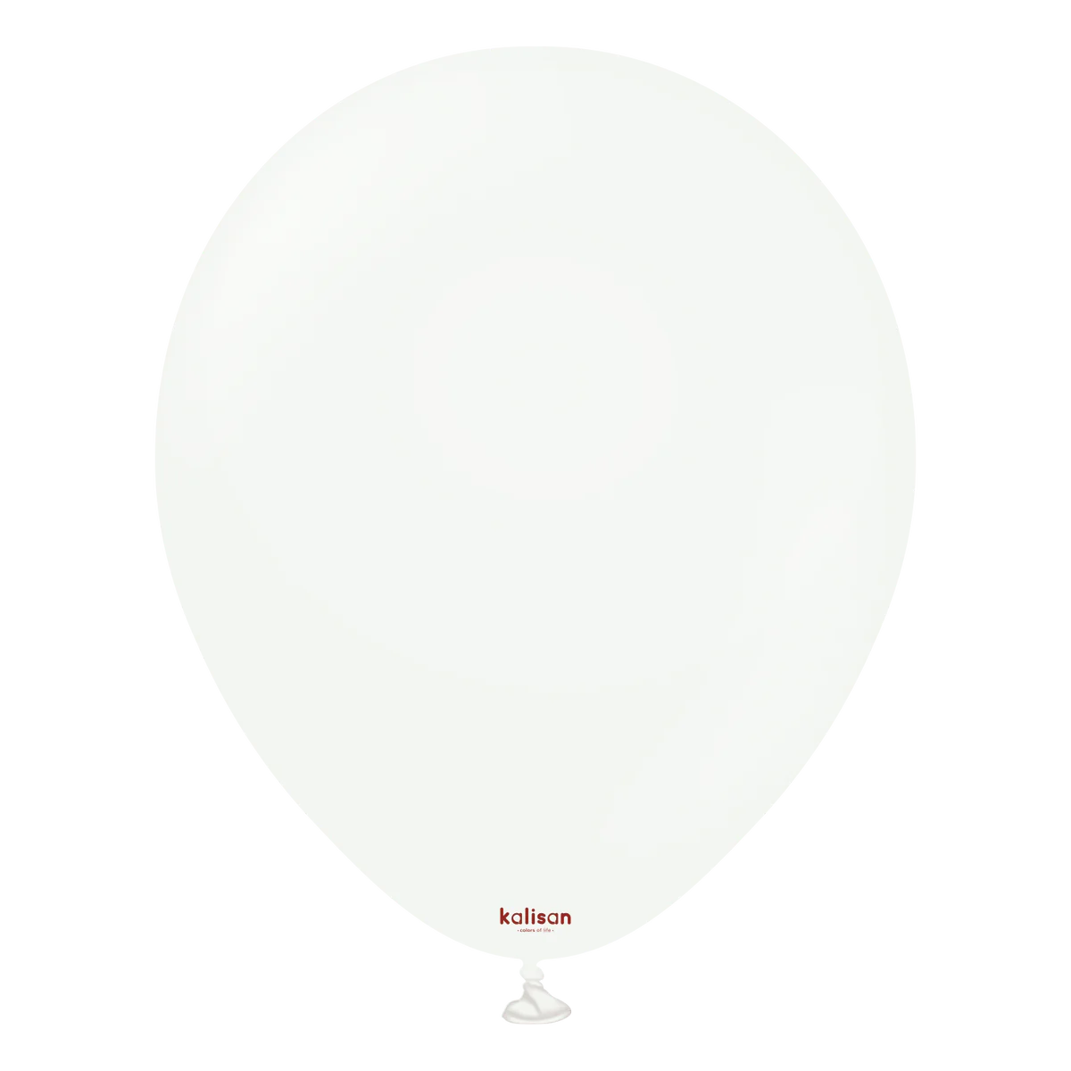 12" Kalisan Standard White Balloon 100 Ct