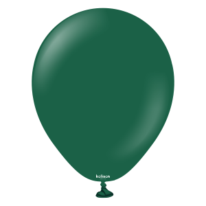 5 inch (100 Ct) Kalisan Standard Dark Green Balloons