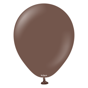 5 inch (100 Ct) Kalisan Standard Chocolate Brown Balloons