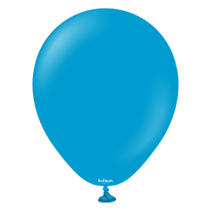 5 inch (100 Ct) Kalisan Standard Caribbean Blue Balloons