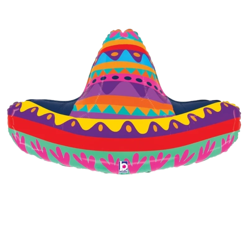 32" Betallic Festive Sombrero Foil Balloon