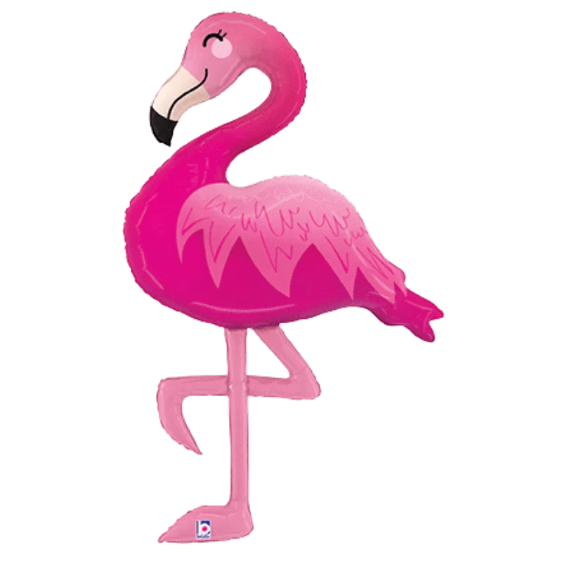 44" Betallic Pink Flamingo Foil Balloon