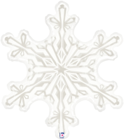 38" Clear Snowflake Balloon