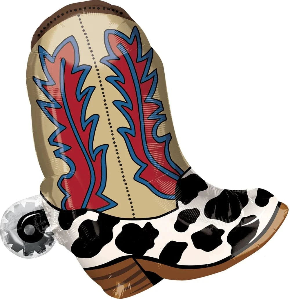 24" Anagram YeeHaw Cowboy Boot Foil Balloon