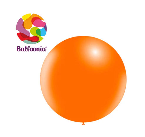 Balloonia 18" Standard Orange Latex Balloon 25 Ct