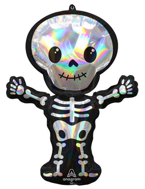 34"A Standing Skeleton Holographic (5 count) SKU:4315402