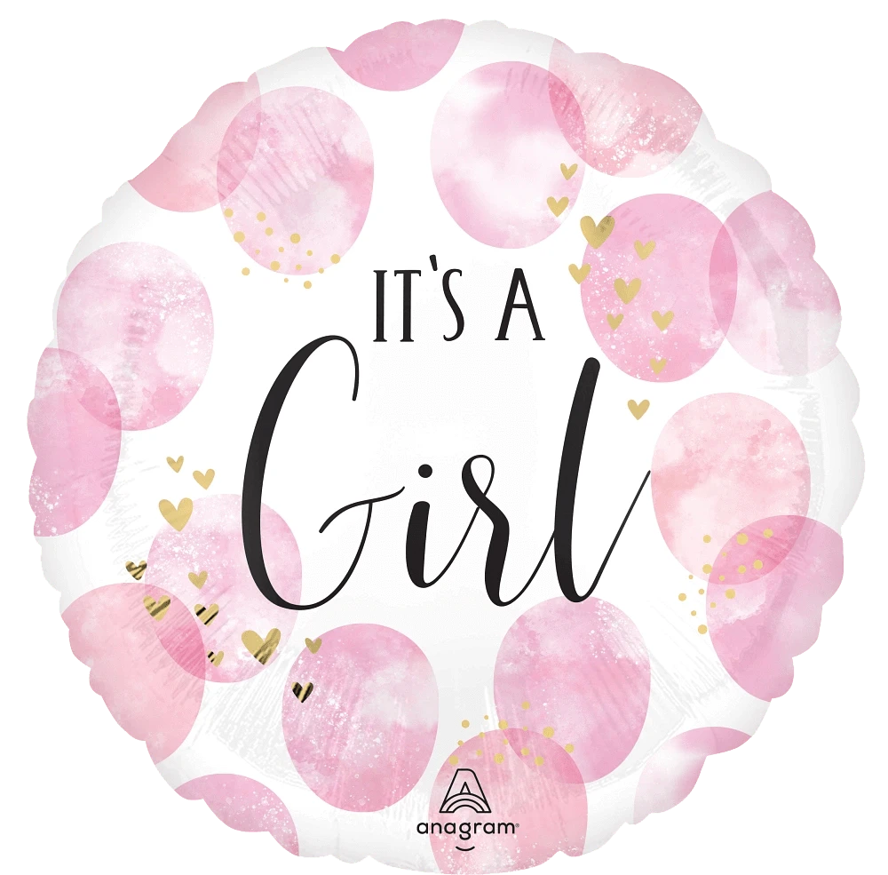 17" It's a Girl Anagram Foil Balloon