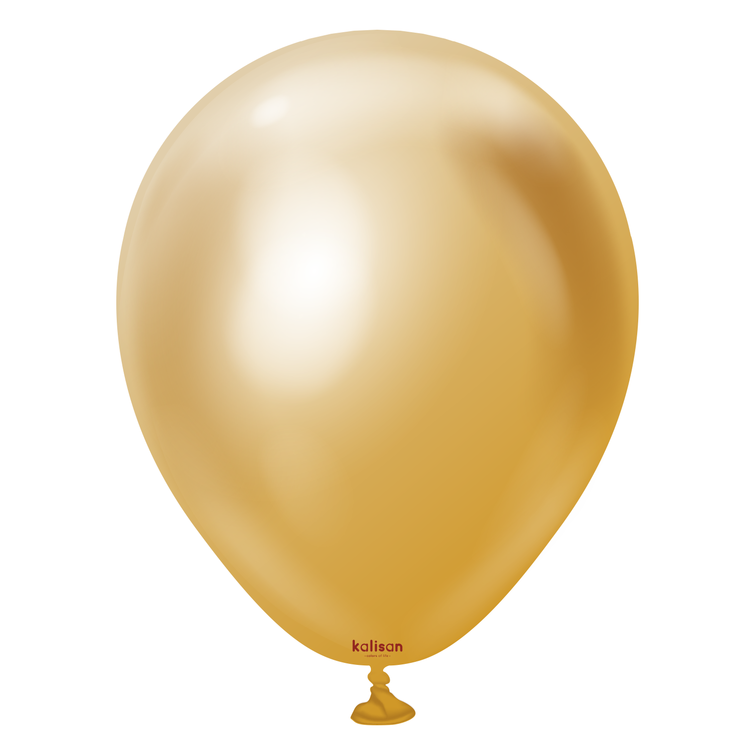 5" Kalisan Mirror Gold Latex Balloon (100 Ct)