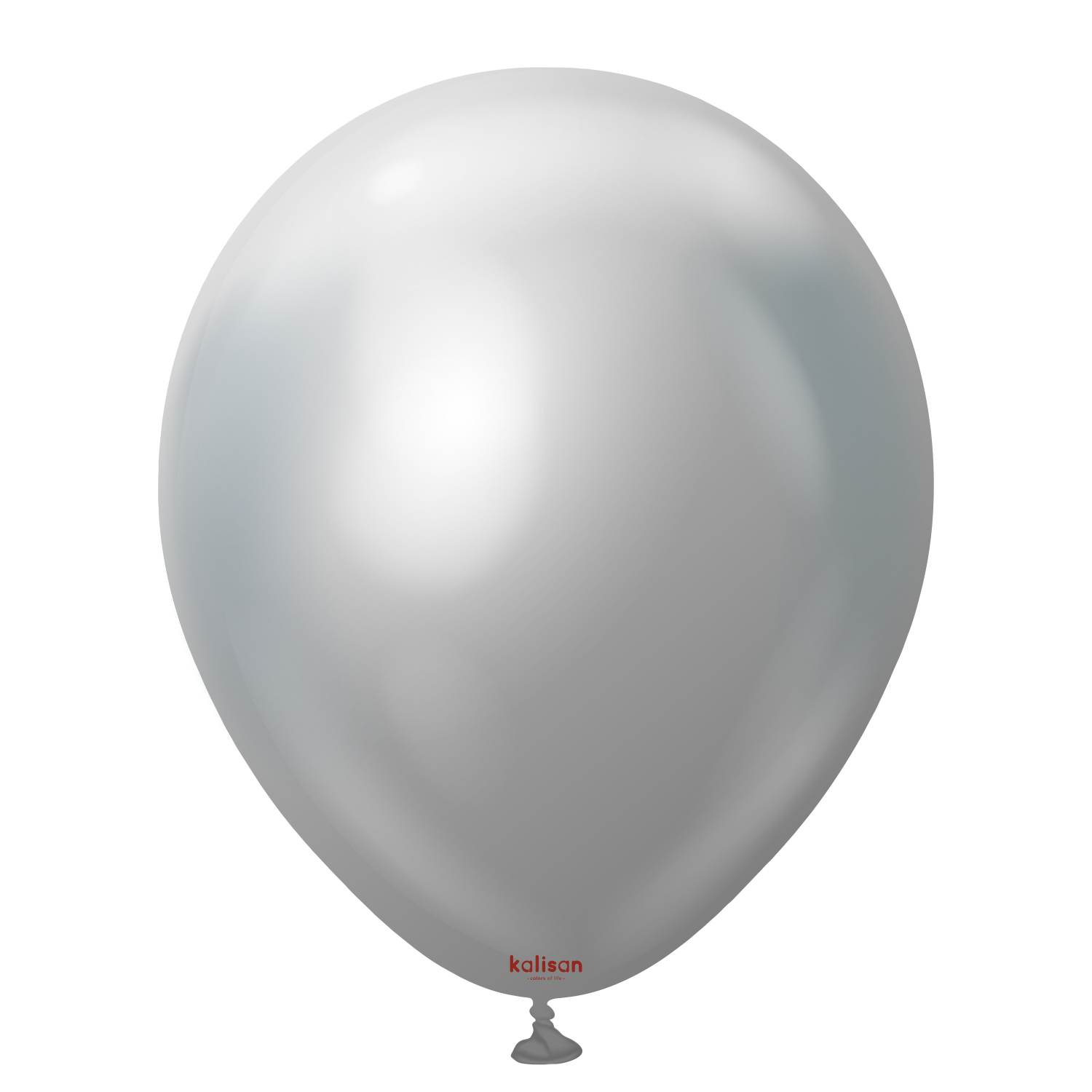 5" Kalisan Mirror Silver Latex Balloon (100 Ct)