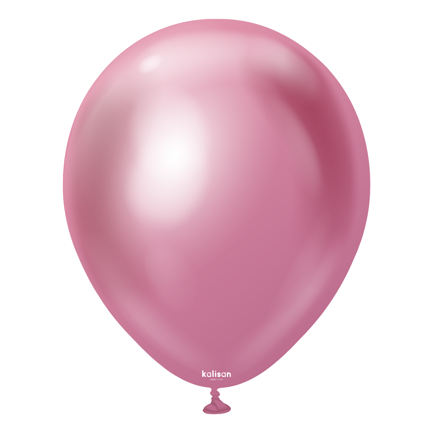 5" Kalisan Mirror Pink Latex Balloon (100 Ct)