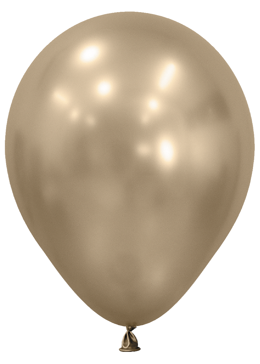 11" Silk Gold Dust Latex Balloons 50ct