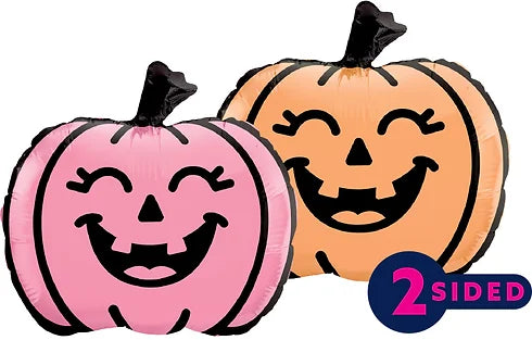 Prima 20" Smiling Jack-o'-lantern Special Shape Mylar Balloon