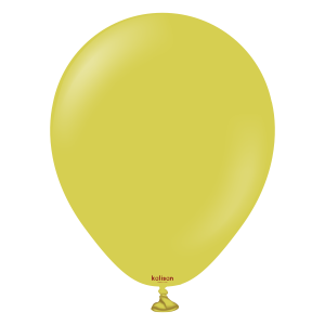 5 inch (100 Ct) Kalisan Retro Olive Balloons