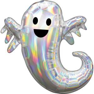 25" x 28" Iridescent Ghost Foil Balloon