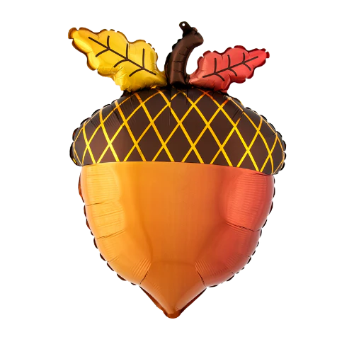 18" Satin Fall Acorn Foil Balloon