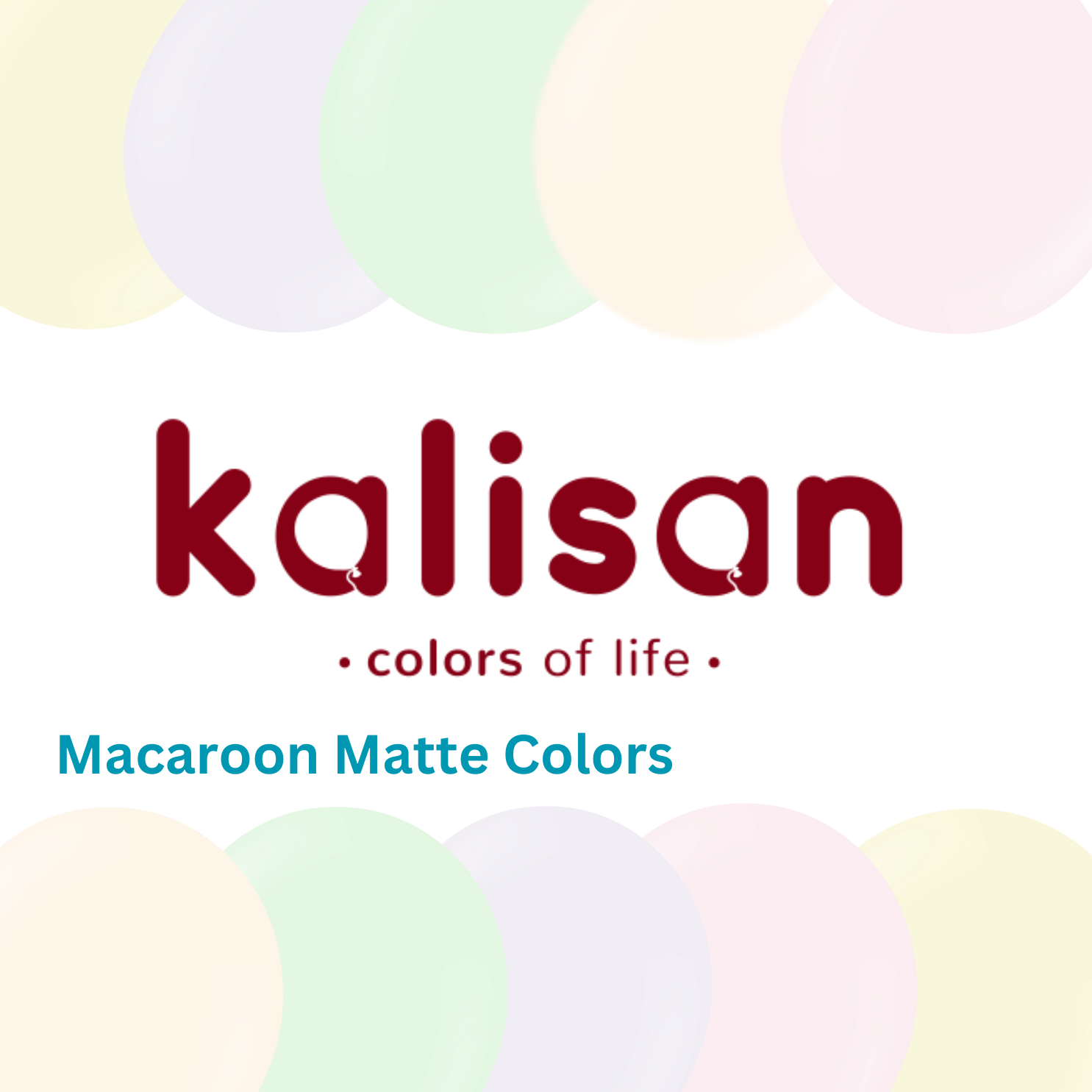 Kalisan Macaron Matte Color Balloons