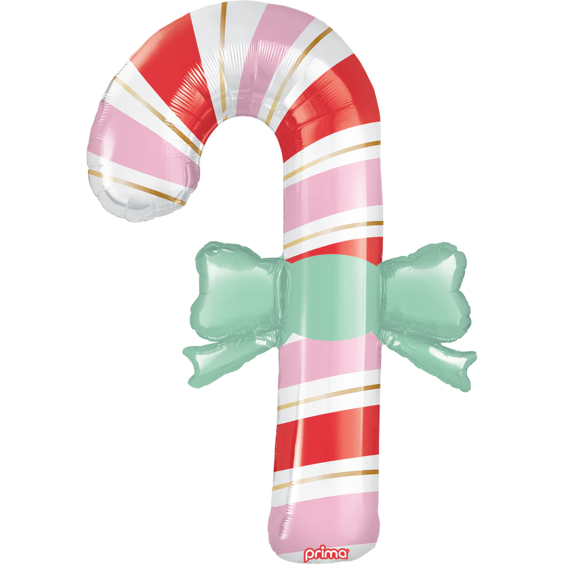 39" Candy Cane with Bow Special Shape