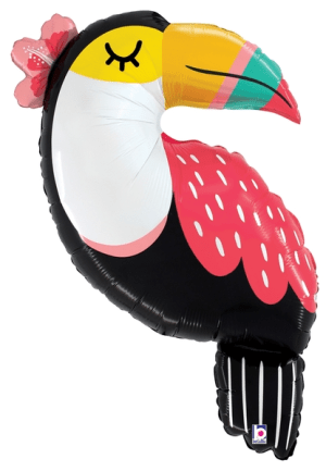 34" Summer Toucan Foil Balloon - Pkg