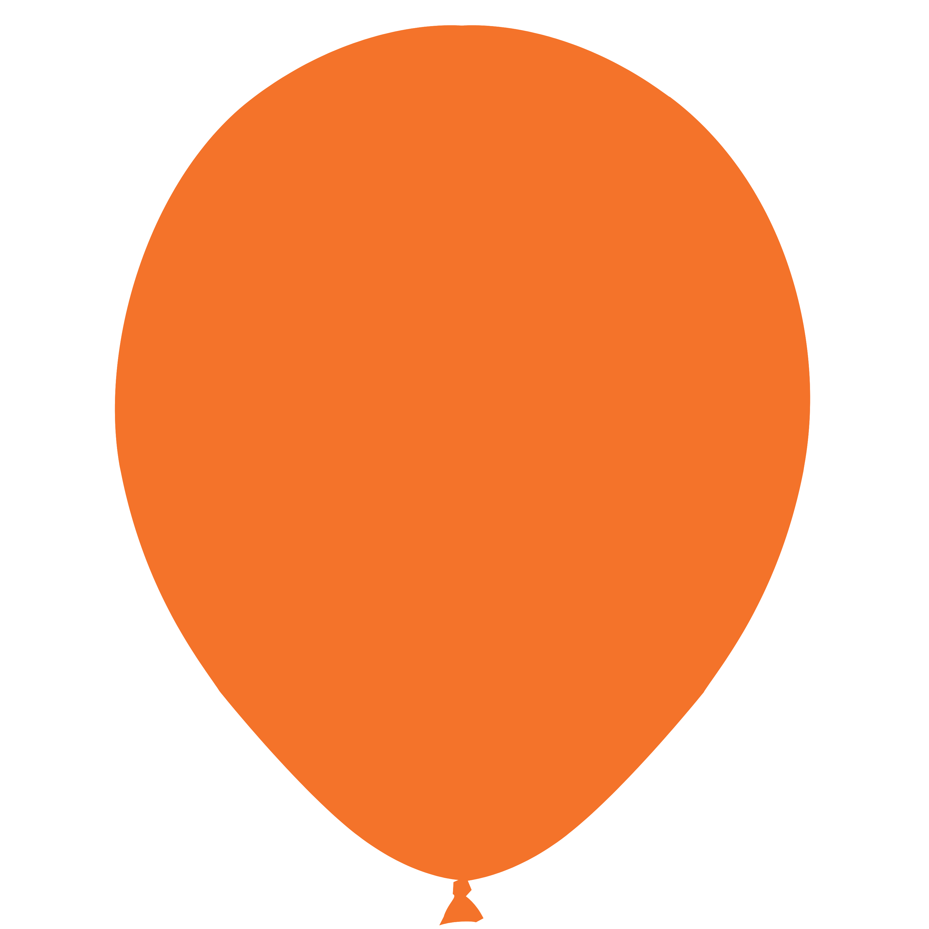 Balloonia 5" Standard Orange Latex Balloon 100 Ct