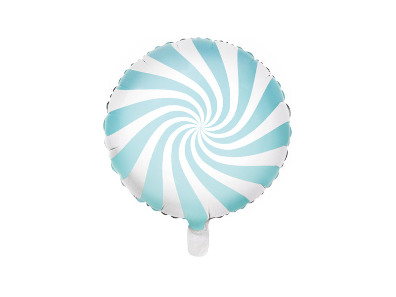 18" Round candy foil balloon blue