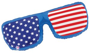 31" Patriotic Sunglasses Foil Balloon