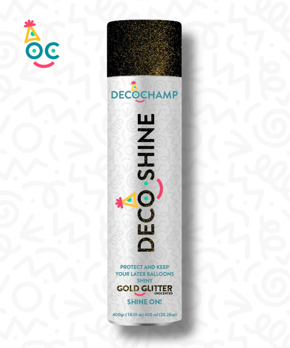 DecoShine Gold Glitter Spray (1 count - 600 ml / 14 oz